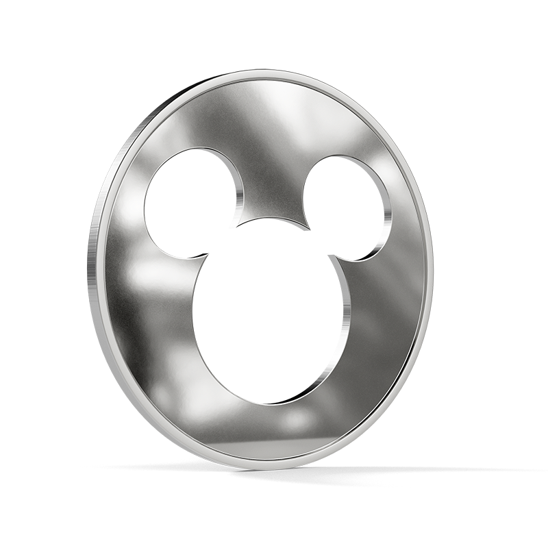 2026 $1 Disney Iconic Silhouettes: Mickey Mouse - Pure Silver Coin