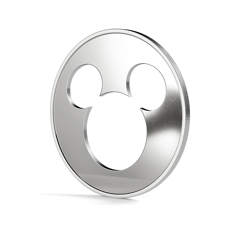 2026 $1 Disney Iconic Silhouettes: Mickey Mouse - Pure Silver Coin