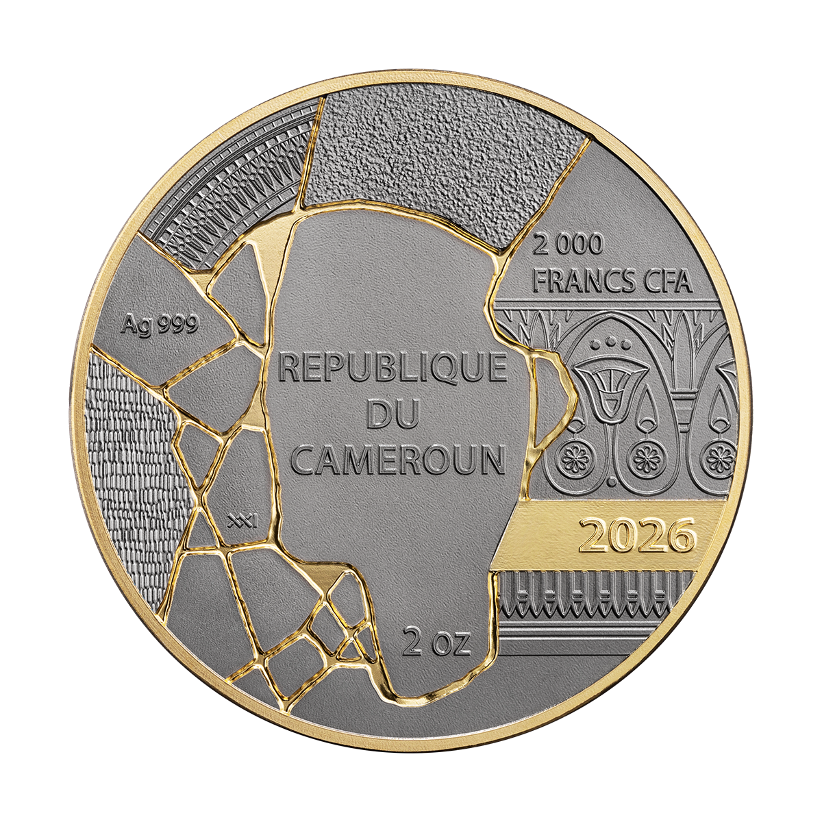 2026 2000 Francs CFA Nefertiti - Pure Silver Coin
