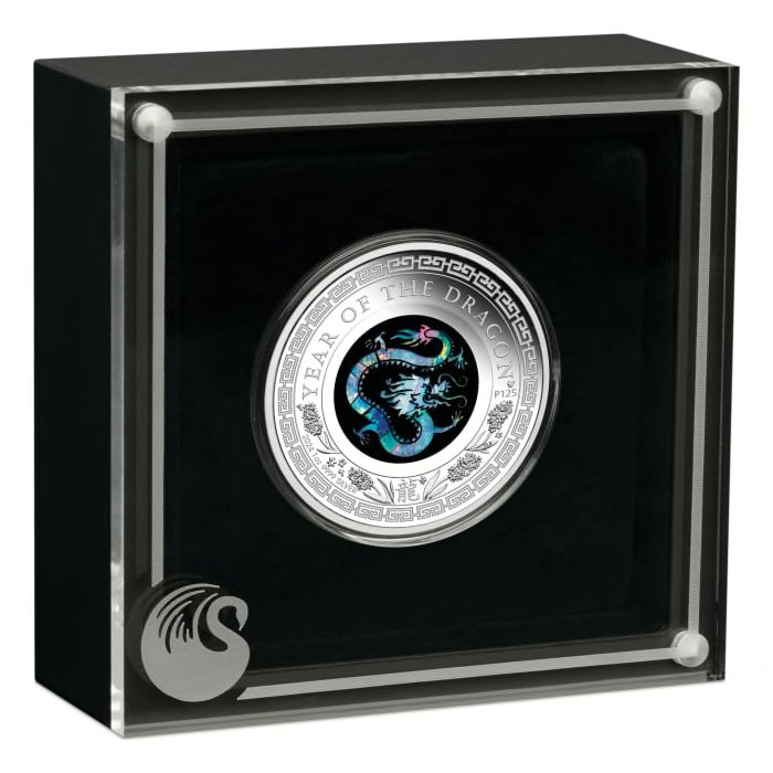 2024 $1 Year of the Dragon Opal Lunar Series - Pure Silver Coin