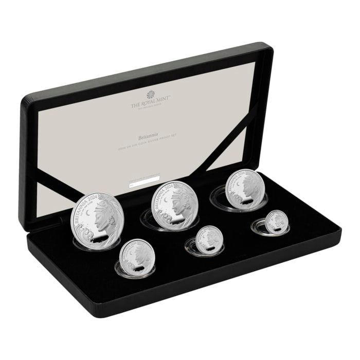 2024 Britannia Pure Silver 6-Coin Fractional Set