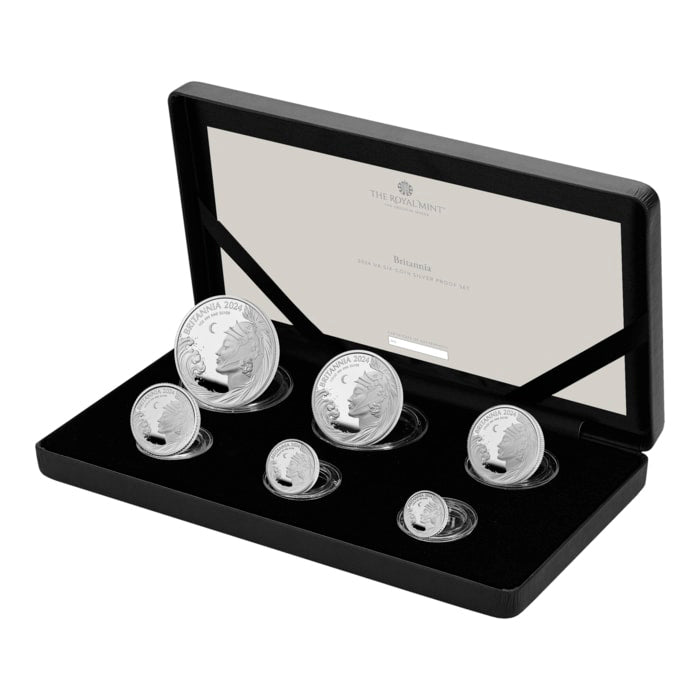 2024 Britannia Pure Silver 6-Coin Fractional Set