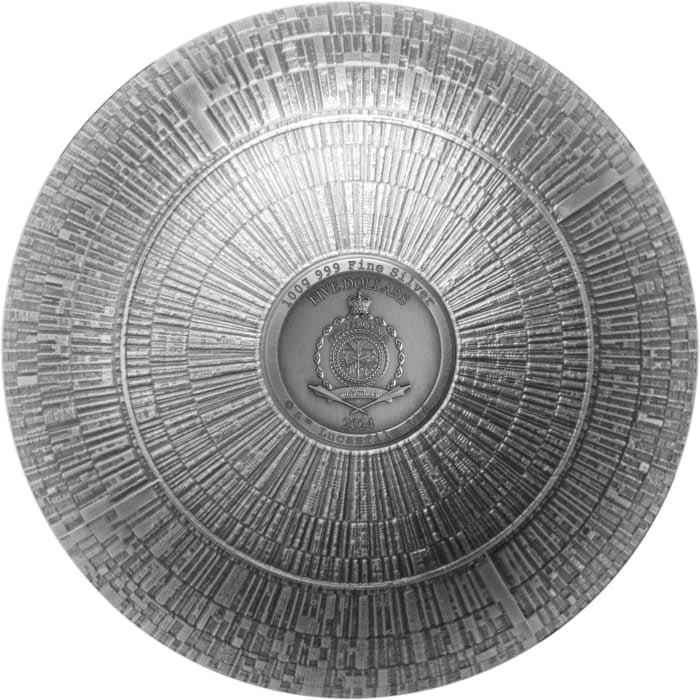 2024 $5 Star Wars Death Star - Pure Silver Spherical Coin
