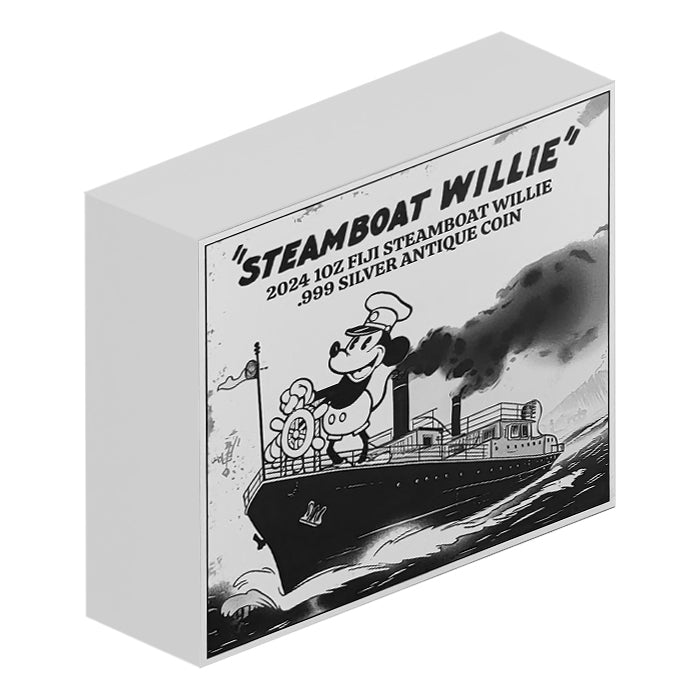 2024 $1 Steamboat Willie - Pure Silver Coin