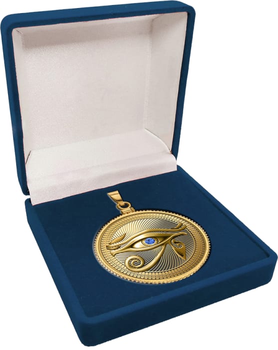 2024 $1 Eye of Horus - 10g .999 Silver Gold-Plated Proof Coin Pendant