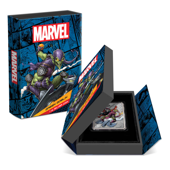 2024 $2 Spiderman Villains: Green Goblin - Pure Silver Coin