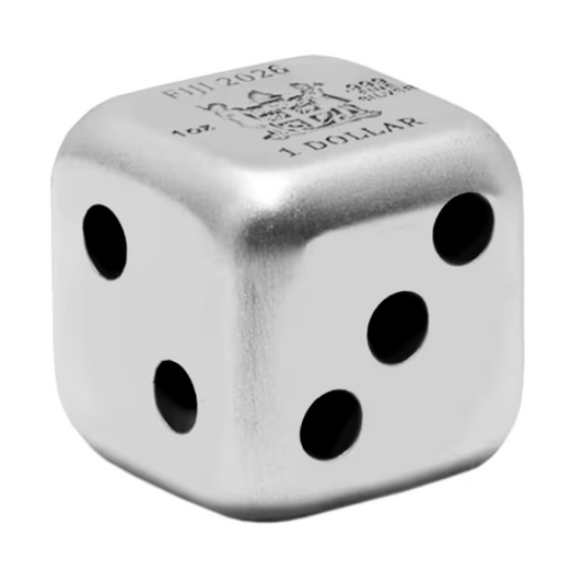 2026 $1 Lunar Horse - Pure Silver Antique Dice Coin