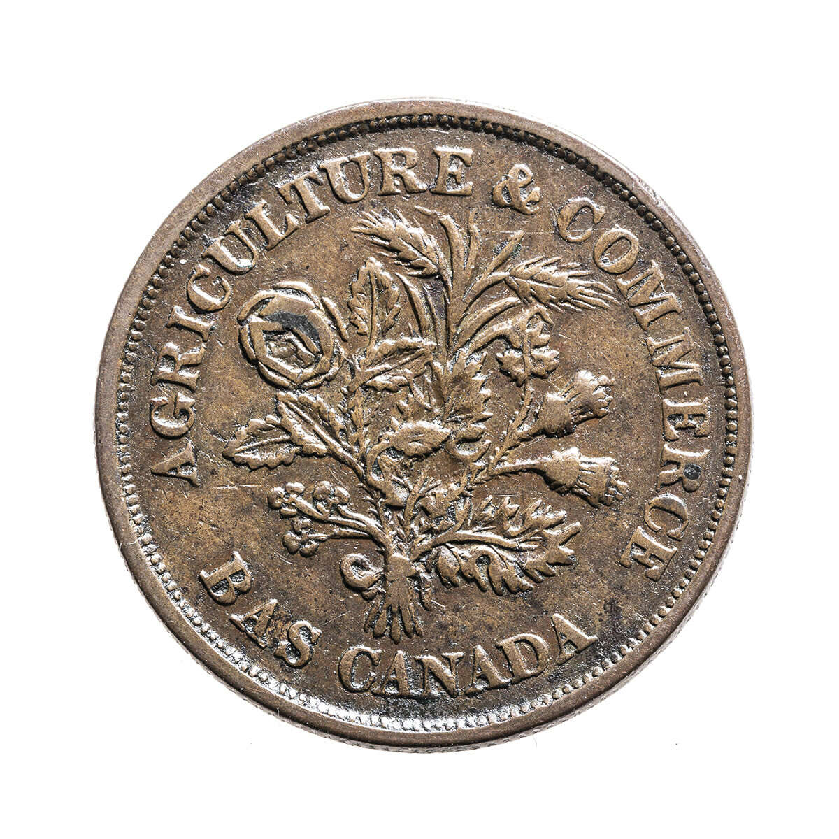 Lower Canada 1 Sou Token 1838 LC-5A1 VF-30