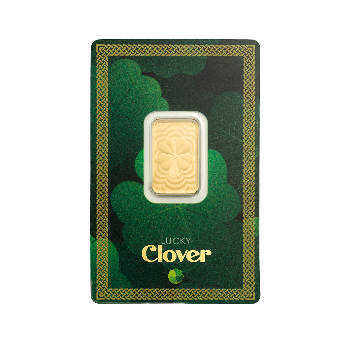 Lucky Charm Four-Leaf Clover - 5g Pure Gold Bar