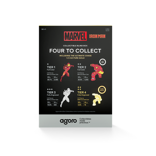 2026 $1 Marvel Iron Man - Pure Silver Coin Blind Box