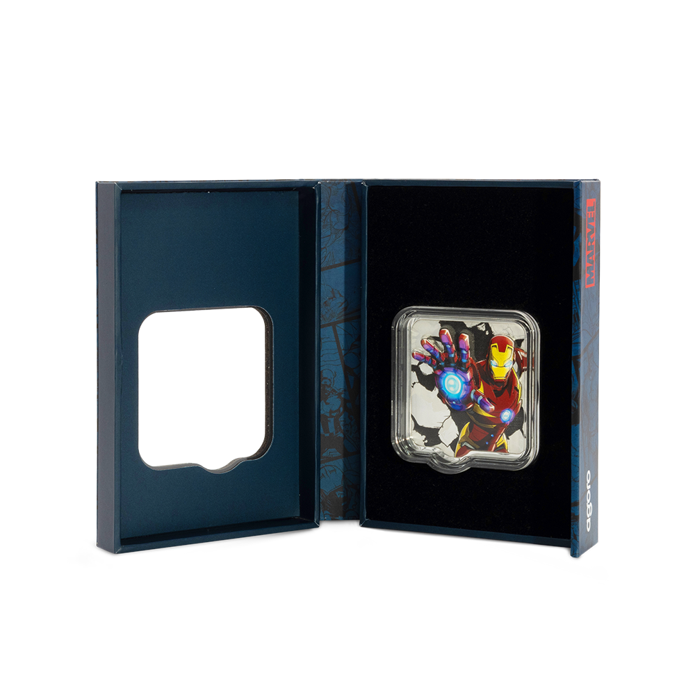 2026 $3 Marvel Smash Series: Iron Man 'ZAPT!!' - Pure Silver Coin
