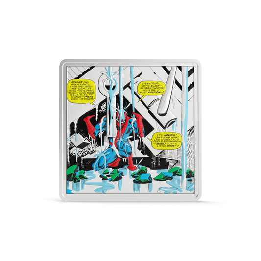 2026 $2 Marvel Spider-Man Iconic Moments: Spider-Man Finds Strength - Pure Silver Coin