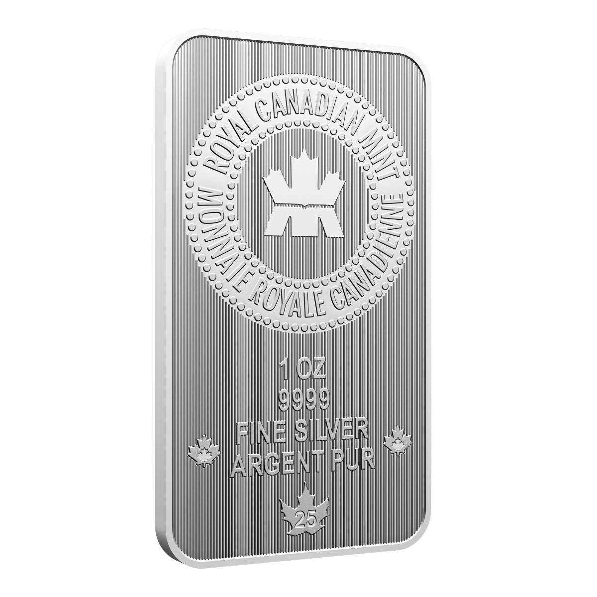 2025 1 oz Pure Silver Bar in Proudly Canadian Packaging - Premium Bull