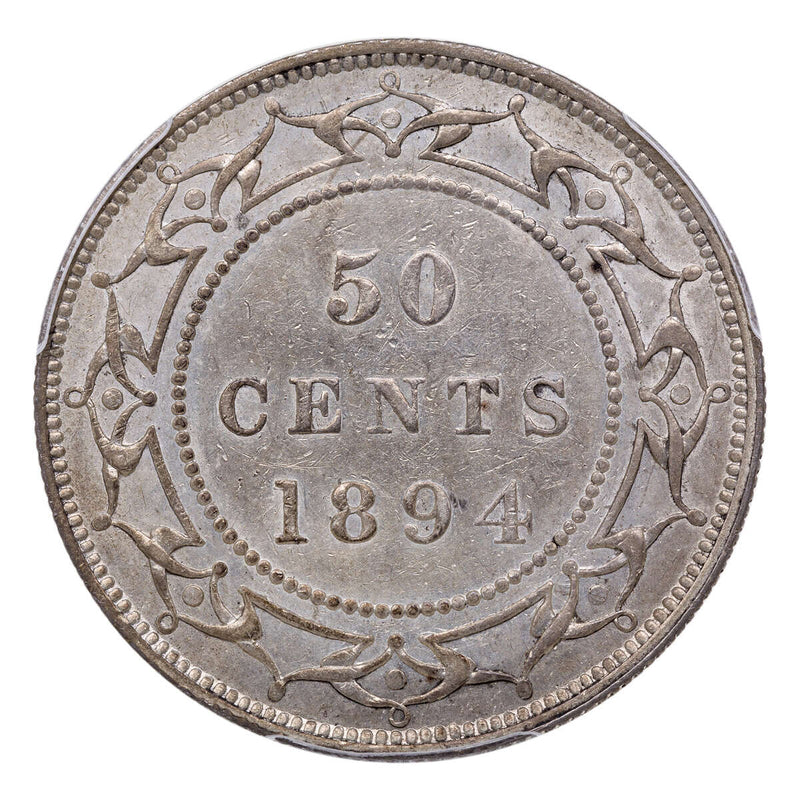 NFLD  50 cent 1894  PCGS AU-50