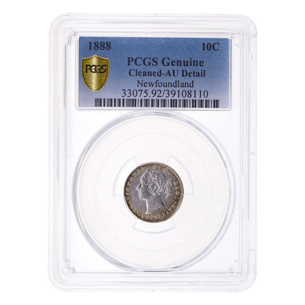 NFLD 10 cent 1888  PCGS AU-50