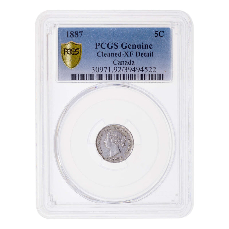 5 cent 1887  PCGS EF-40