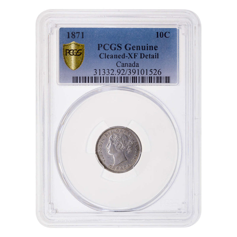 10 cent 1871  PCGS EF-40