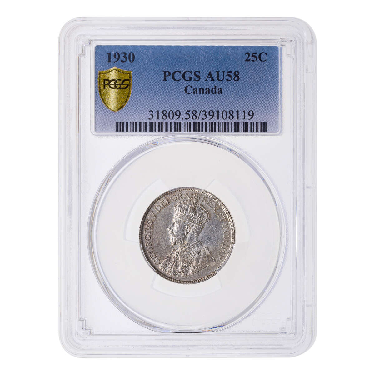 25 cent 1930  PCGS AU-58