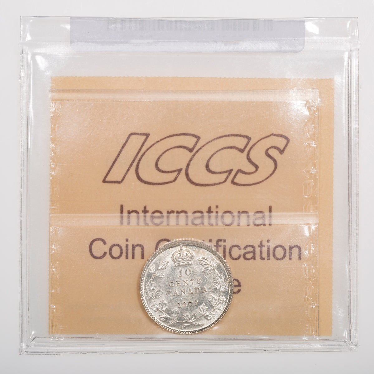 10 Cent 1909 Victorian Leaves ICCS MS-62