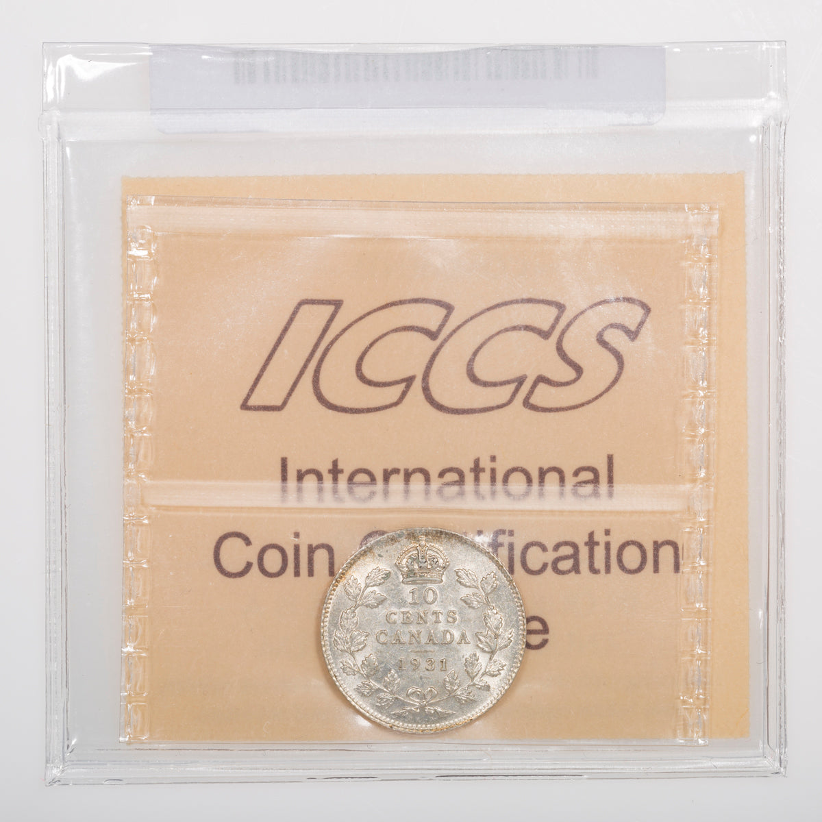 10 Cent 1931 ICCS AU-50