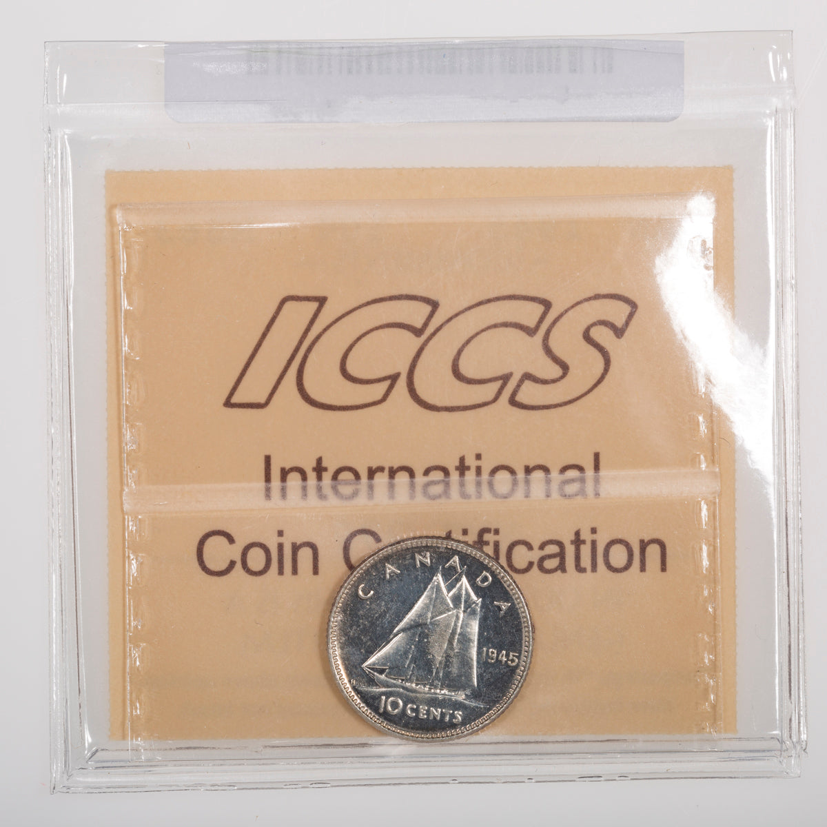10 Cent 1945 ICCS MS-63
