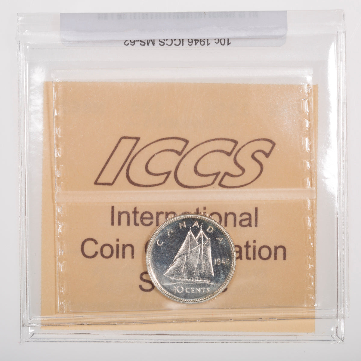 10 Cent 1946 ICCS MS-62