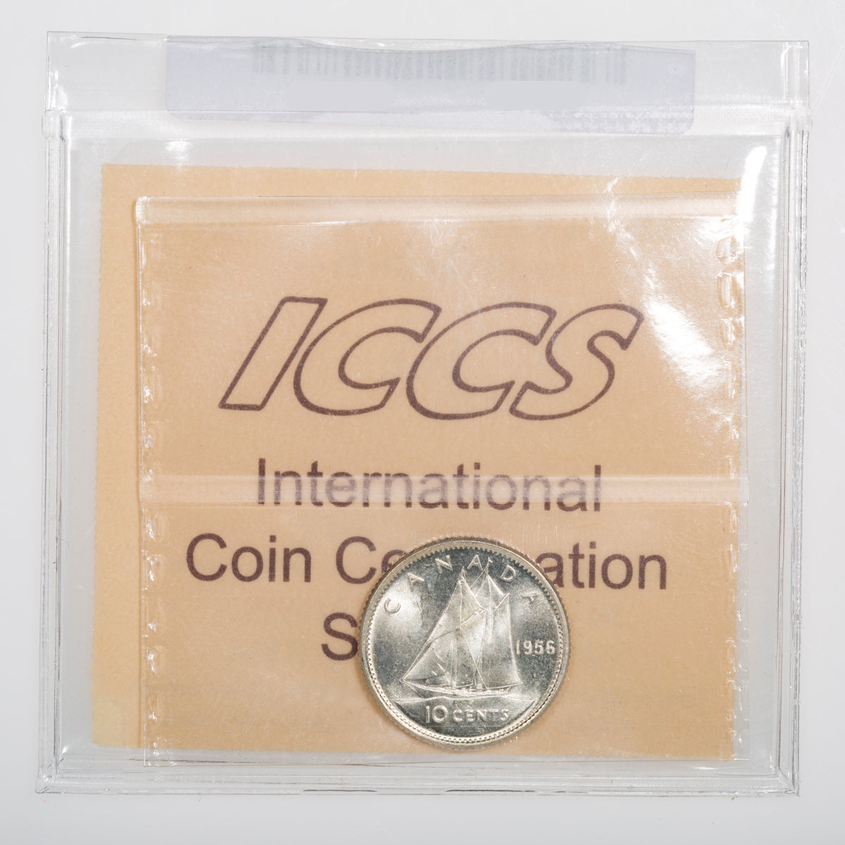 10 Cent 1956 Dot ICCS MS-64