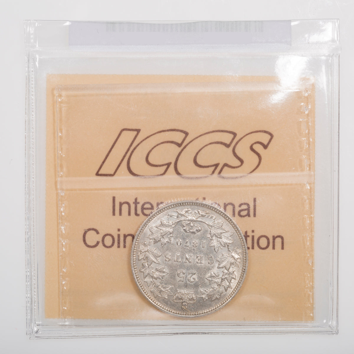 25 Cent 1870 Obverse 1 ICCS EF-40