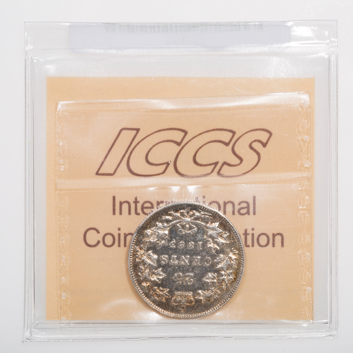 25 Cent 1883H ICCS VF-30
