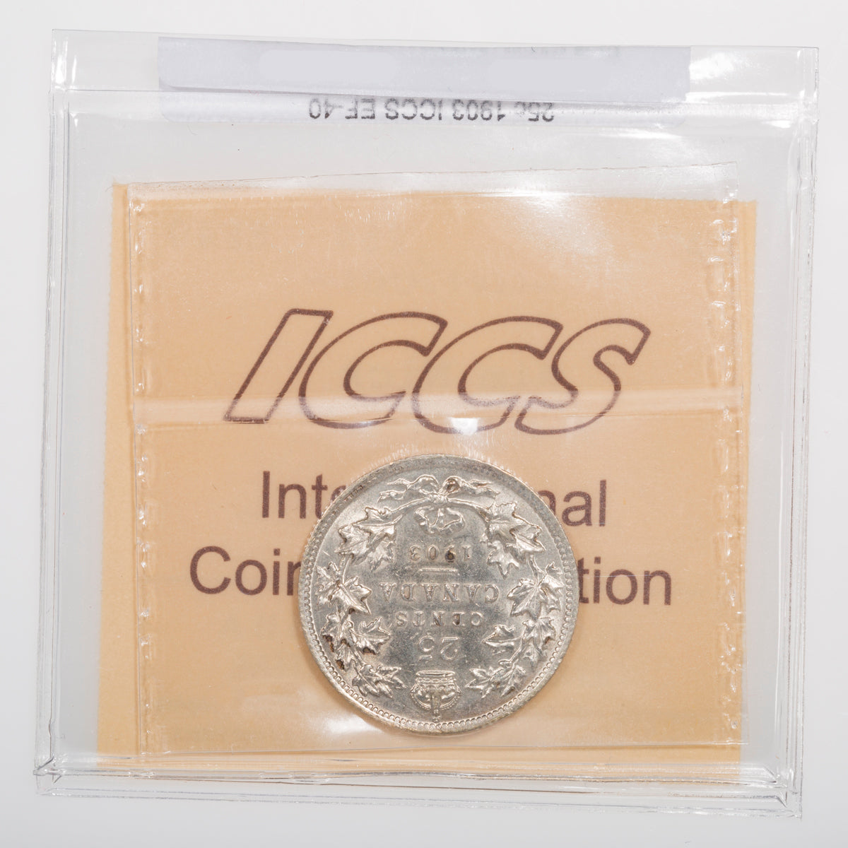 25 Cent 1903 ICCS EF-40