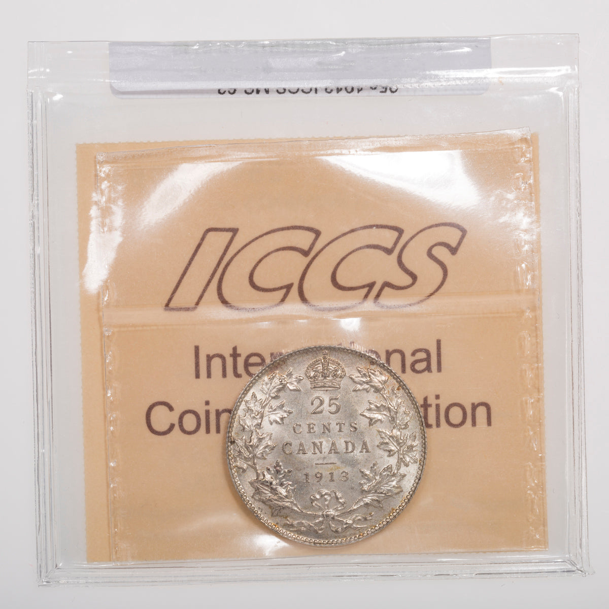 25 Cent 1913 ICCS MS-63