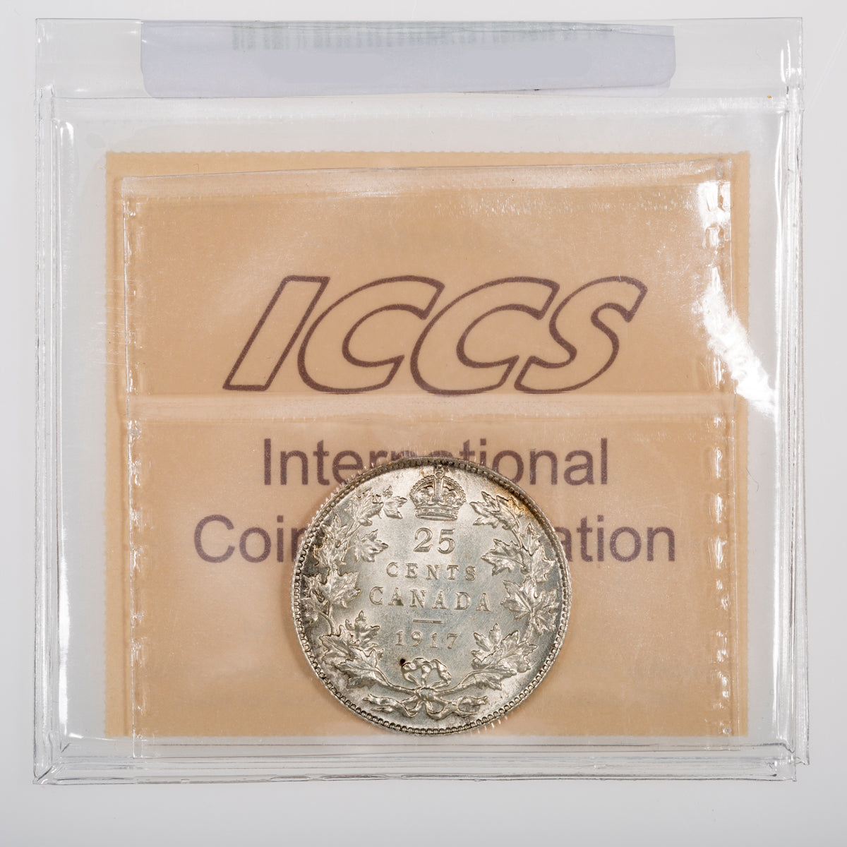 25 Cent 1917 ICCS MS-62