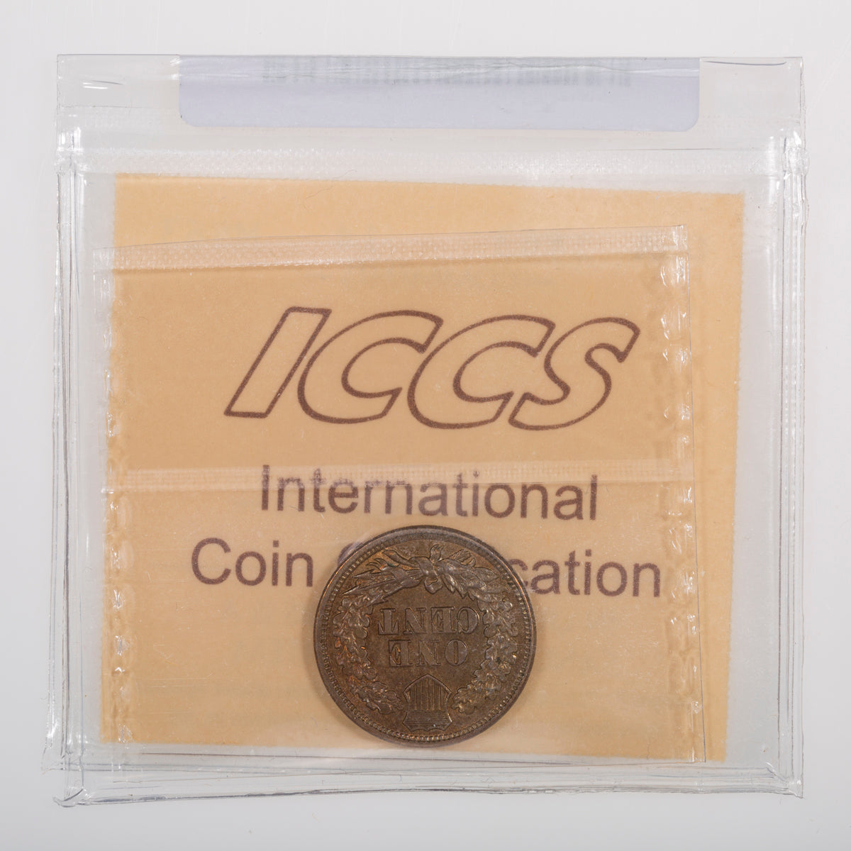 US 1 Cent Indian 1863 ICCS MS-63