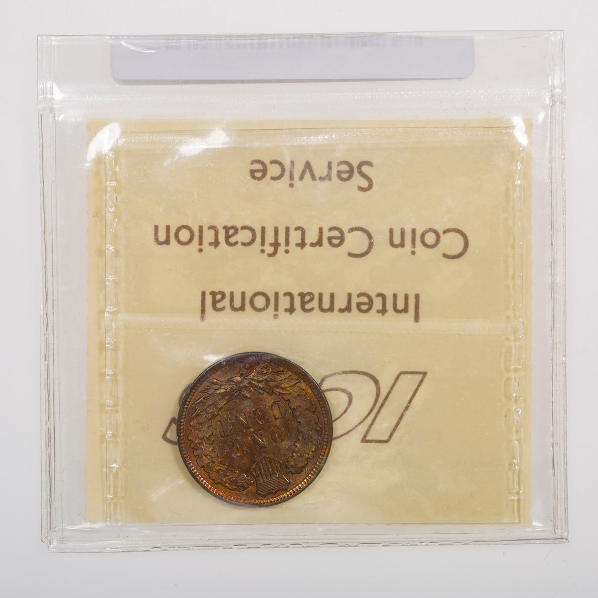 US 1 Cent Indian 1907 ICCS MS-64 Red & Brown