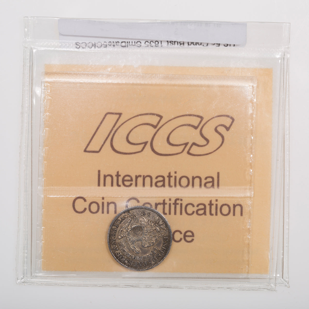 US 5 Cent Capped Bust 1835 Small Date; Small 5C ICCS EF-45