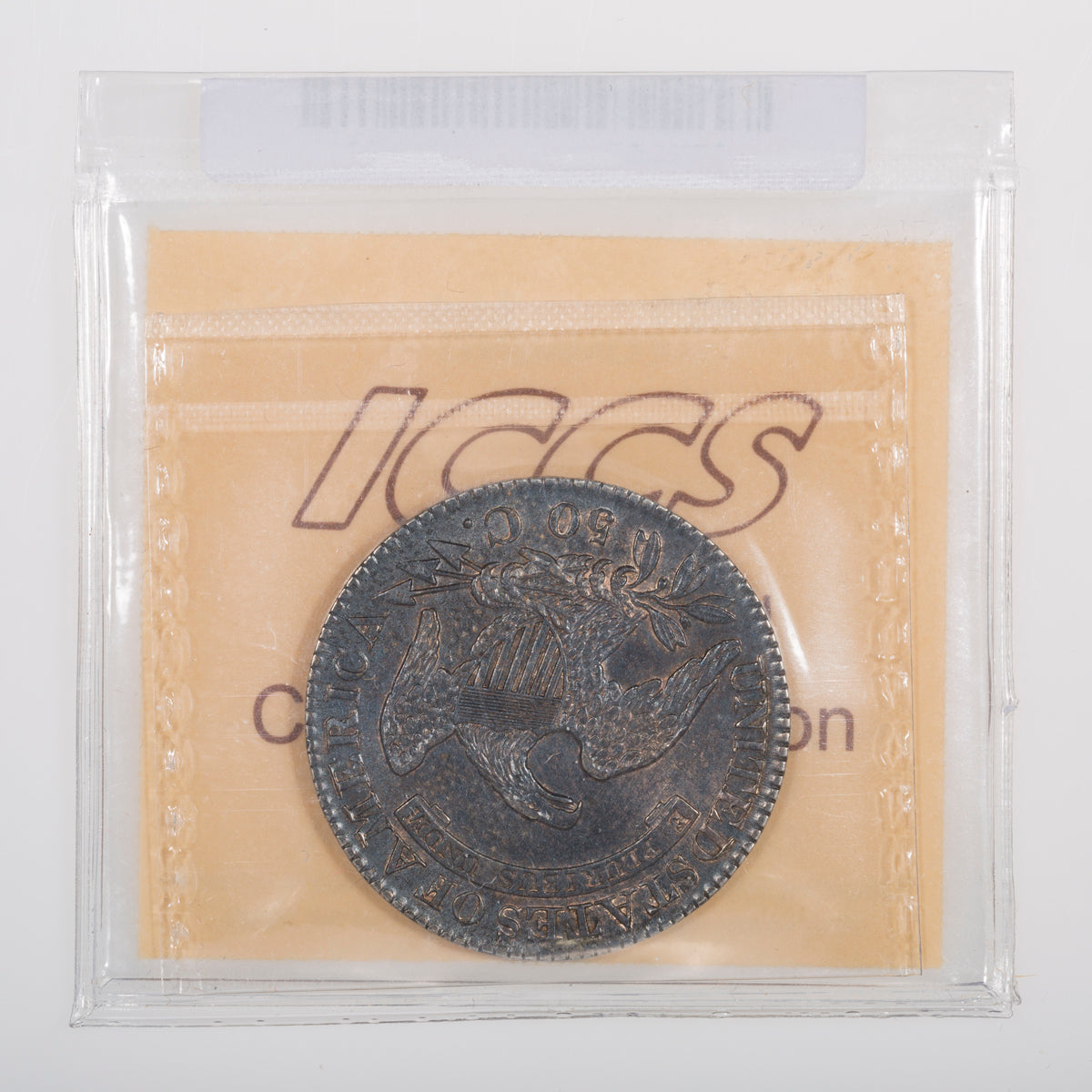 US 50 Cent Capped Bust 1827 ICCS AU-55