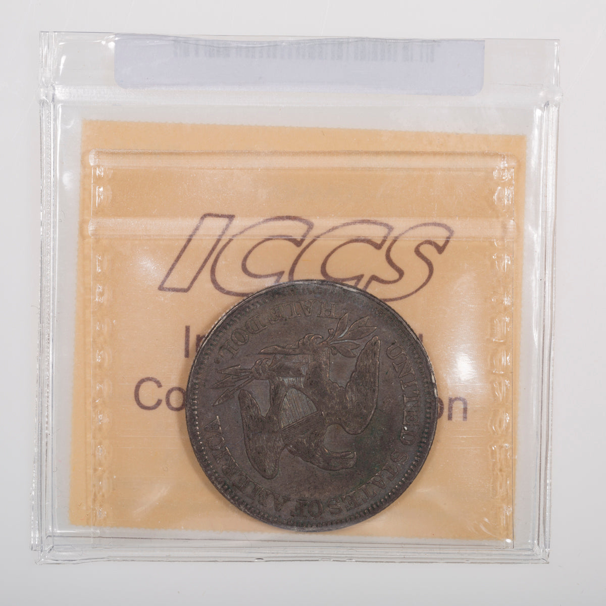 US 50 Cent Seated 1858 ICCS EF-40