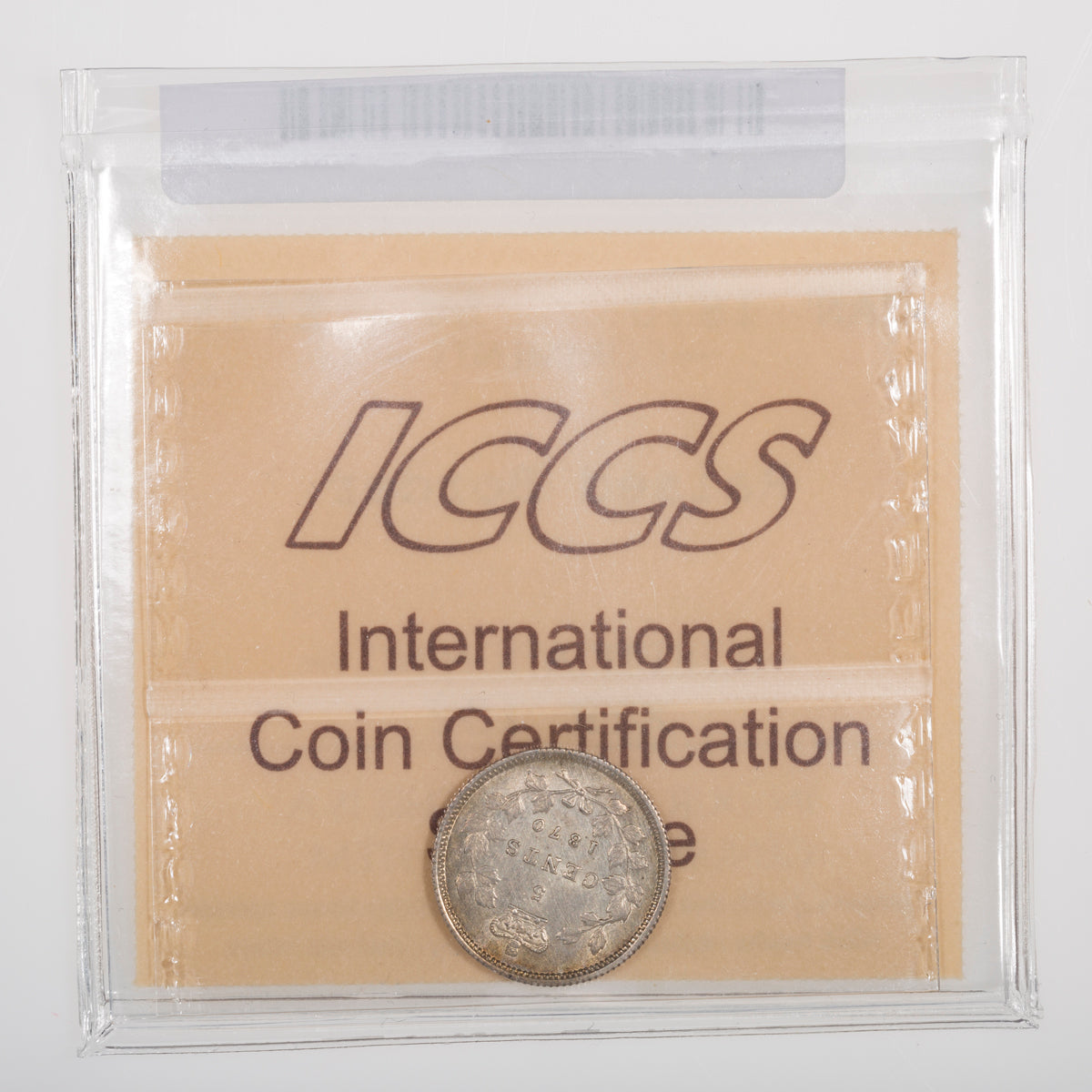 5 Cent 1870 Raised Border ICCS EF-45