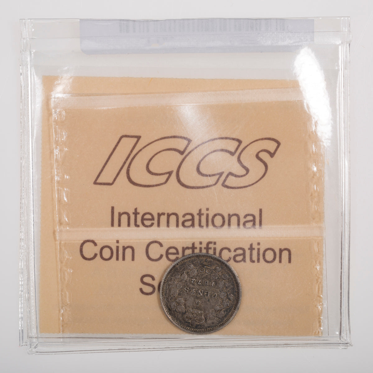 5 Cent 1872H ICCS VF-20