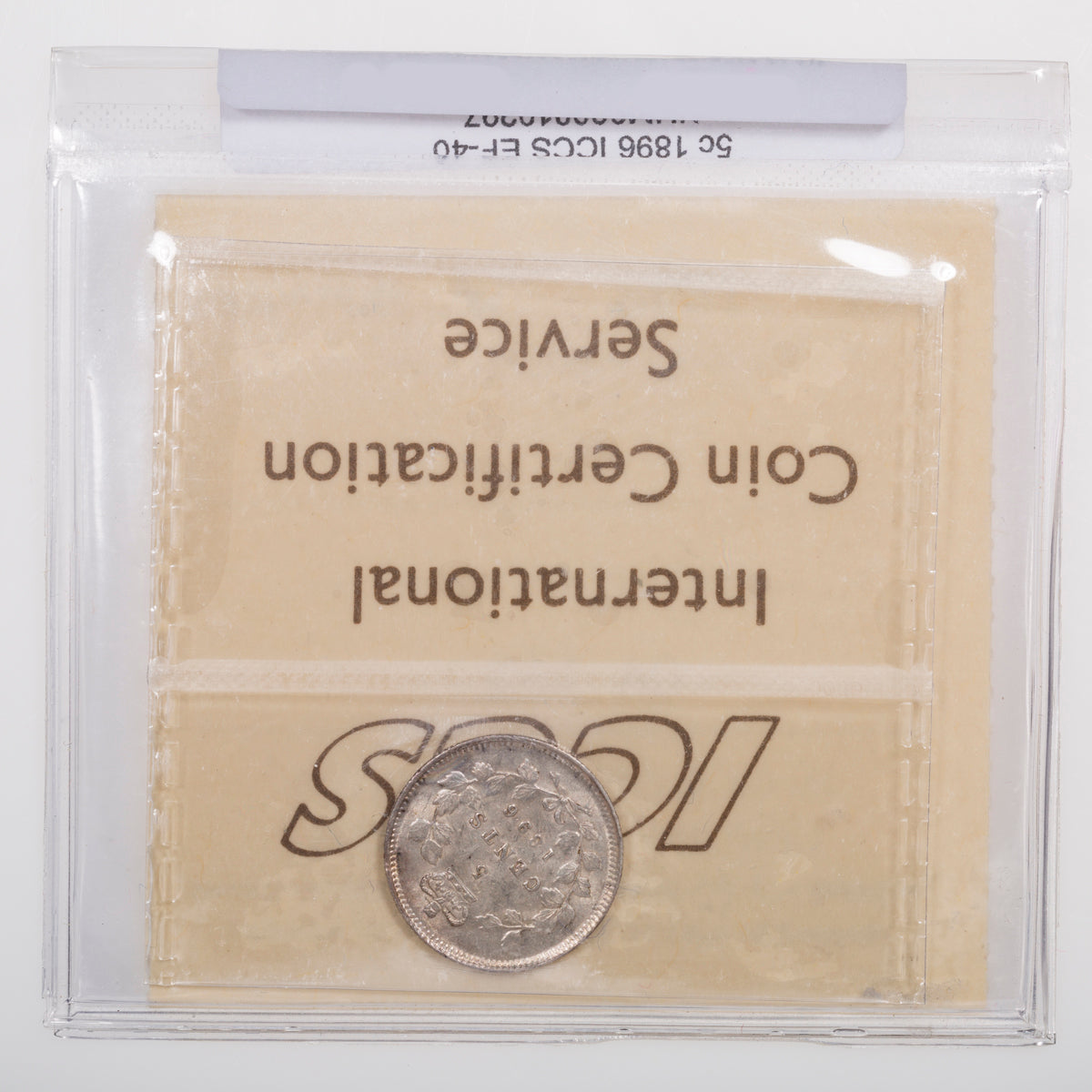 5 Cent 1896 ICCS EF-40