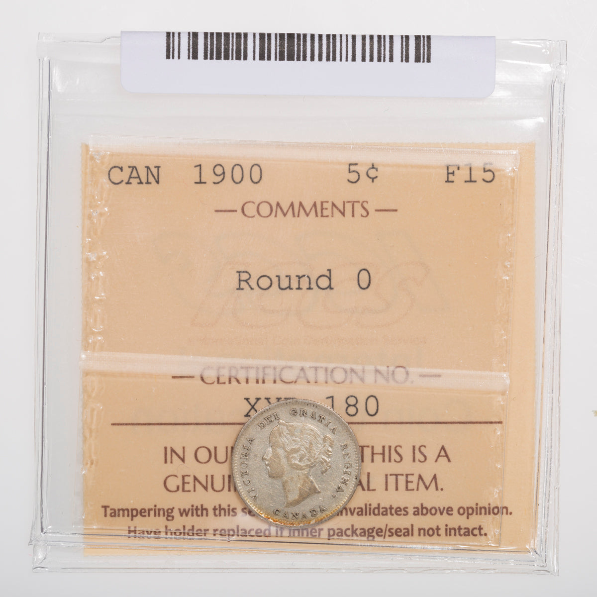 5 Cent 1900 Round 0 ICCS F-15
