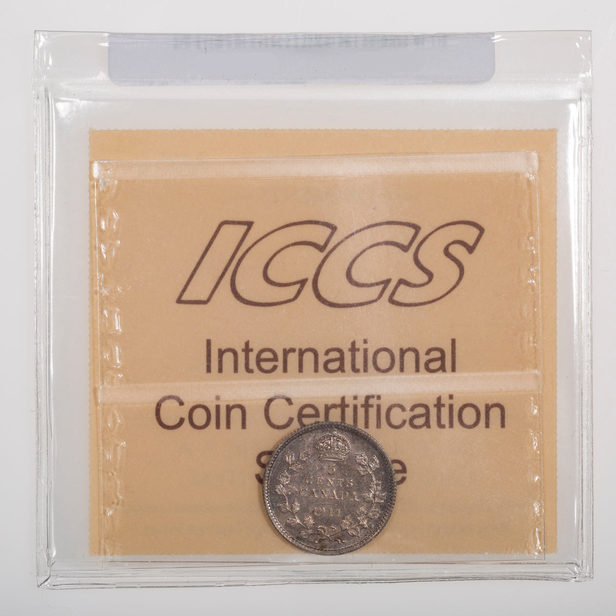 5 Cent 1911 ICCS AU-50