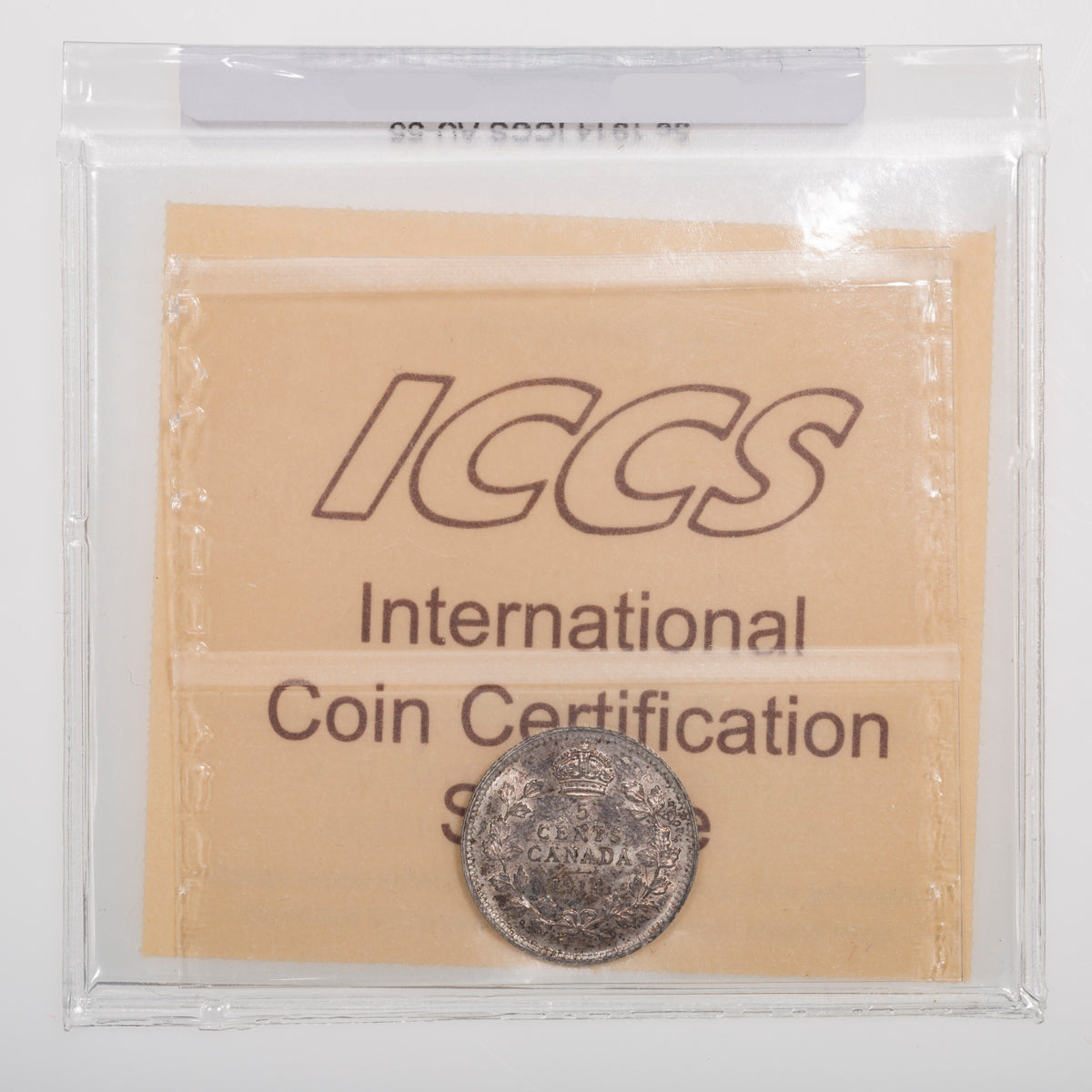 5 Cent 1914 ICCS AU-55
