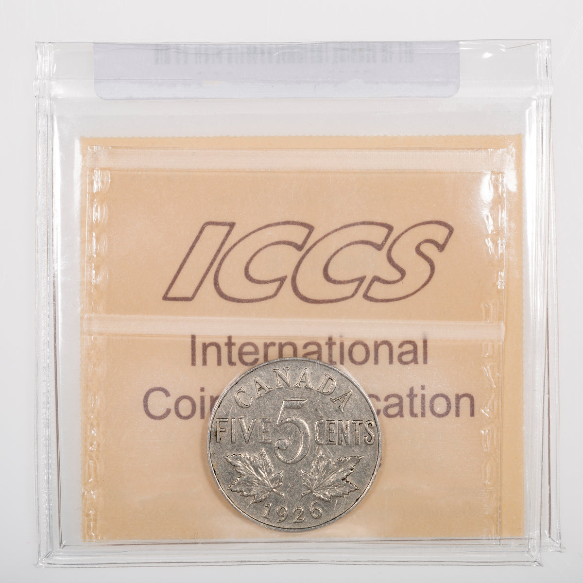 5 Cent 1926 Near 6 ICCS VF-30