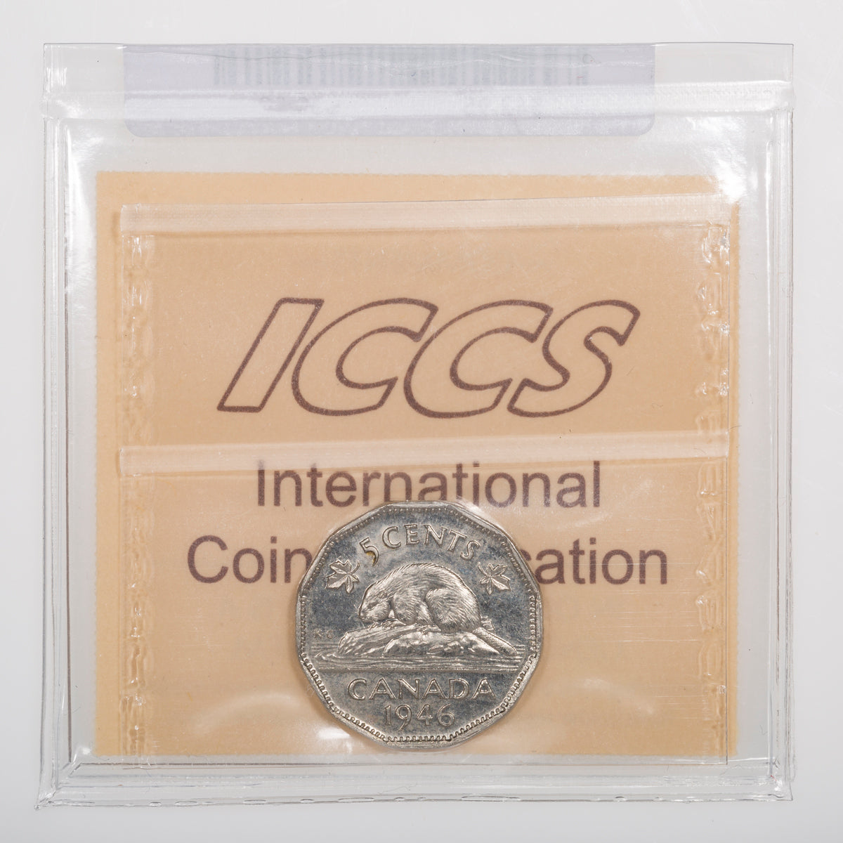 5 Cent 1946 ICCS MS-63