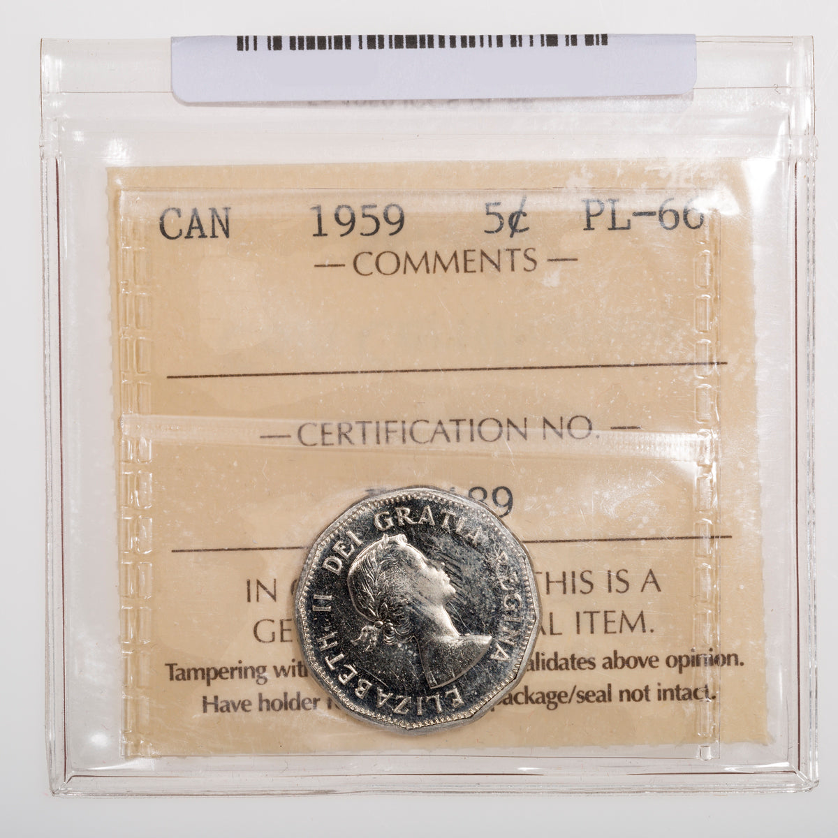 5 Cent 1959 ICCS PL-66