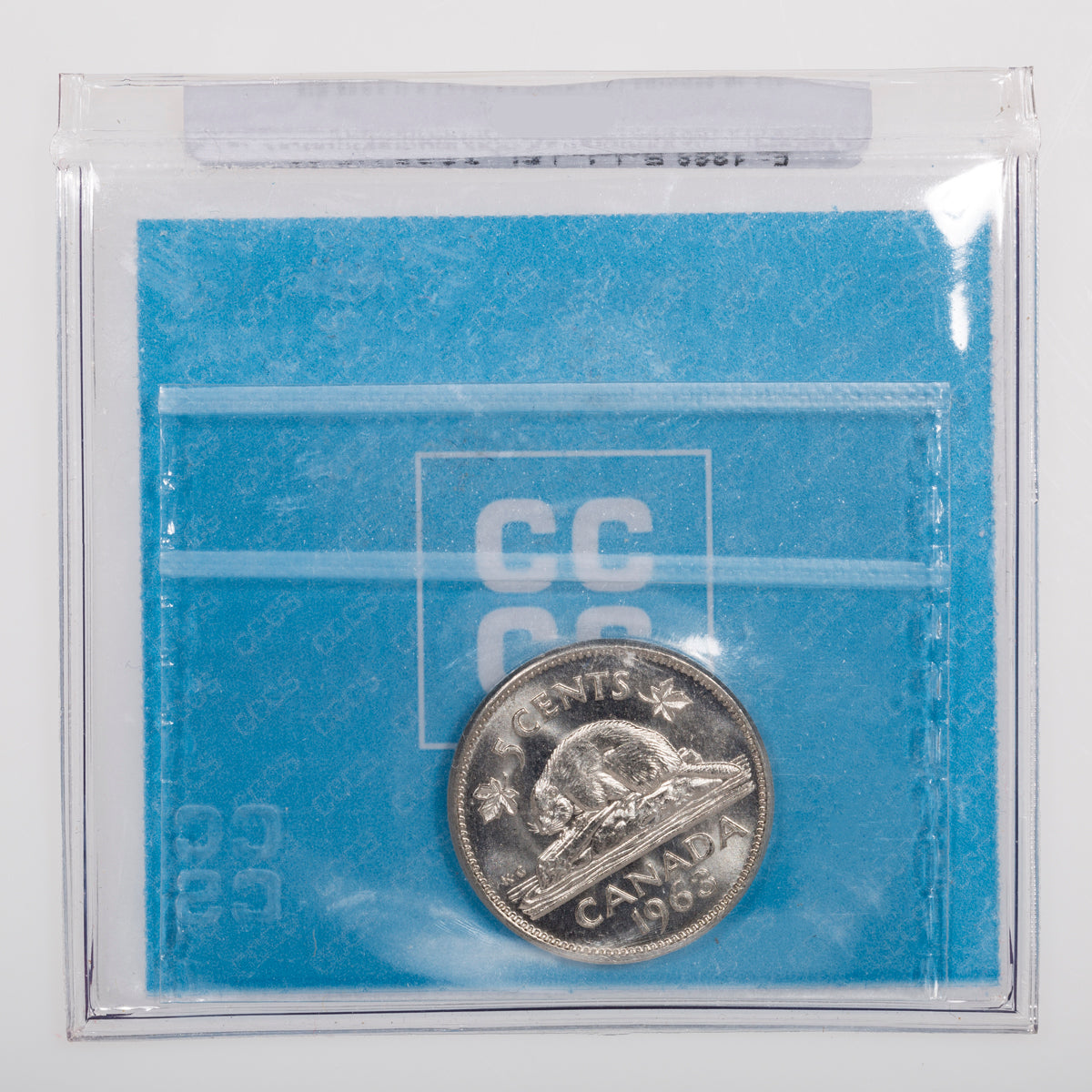 5 Cent 1963 Rotated Die CCCS MS-63
