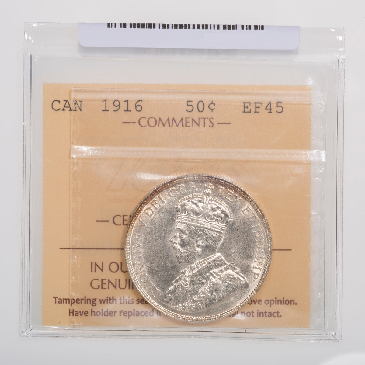 50 Cent 1916 ICCS EF-45