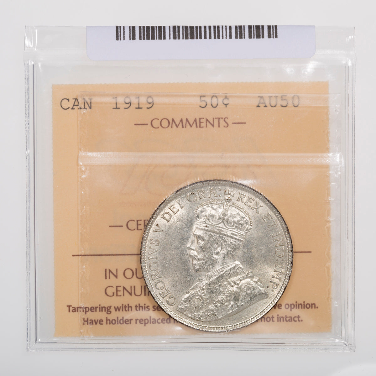 50 Cent 1919 ICCS AU-50