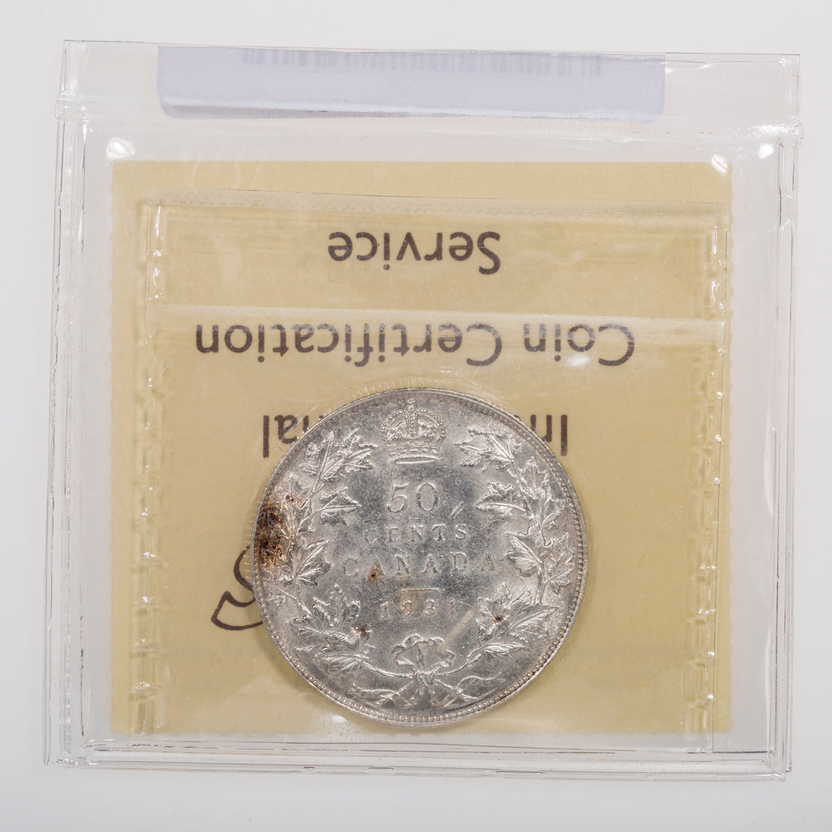 50 Cent 1931 ICCS AU-50